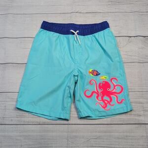 8 Gymboree Octopus Applique Swim Trunks
